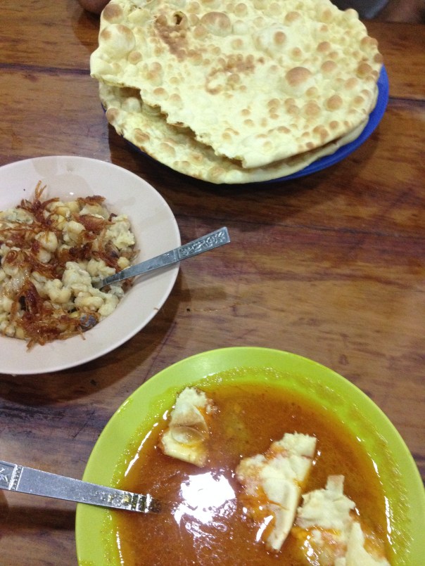 Breakfast at the Muslim tea house. Our favourite hangout.