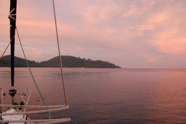 At anchor for the night